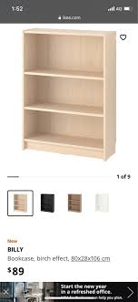 Ikea Billy Book Case With Glass Doors