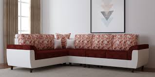 lavish corner sofa in white