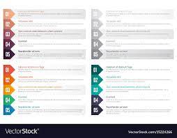 numbered list design template royalty