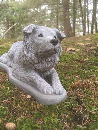 Border Collie Statue Concrete Dog