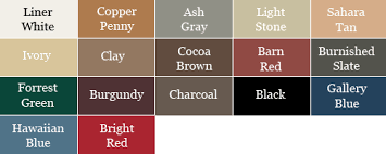 Roofing Color Samples Standing Seam Metallic Colors Sc 1