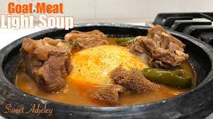 goat meat light soup aponkye nkrakra