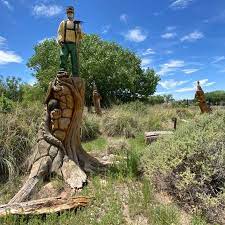 pueblo montaño chainsaw sculpture