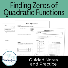 Solving Quadratic Equations By