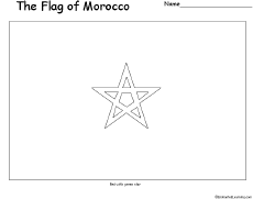 This one is for morocco. Morocco S Flag Enchantedlearning Com