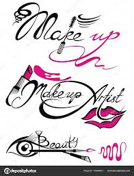 makeup artist banners set stock vector