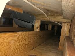 insulating raised floor section above