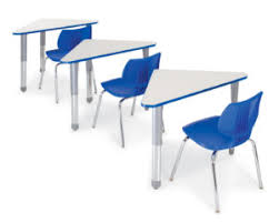 But there's no way around it… desks can be expensive. Triangular Shaped Desks Boast Ample Individual Workspace Countless Grouping Options In Compact Spaces Smith System