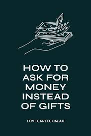 how to ask for money as a wedding gift