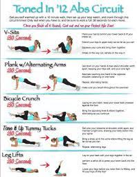 one awesome core workout printable