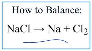 how to balance nacl na cl2