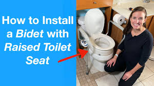 a bidet with a raised toilet seat