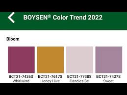 2023 Boysen Color Chart For Wall