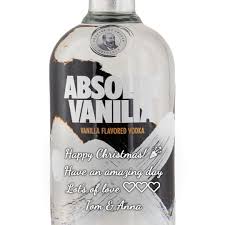 personalised absolut vanilla vodka