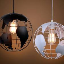 Iron Cage Globe Pendant Light Fixture