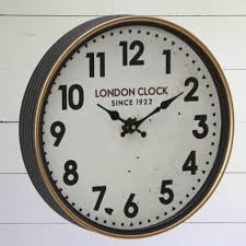 Retro Metal London Wall Clock Antique