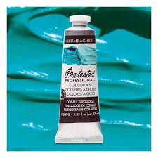 Grumbacher Pre Tested Professional Oil Cobalt Turquoise 37 Ml