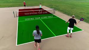 Learn the basic rules of how to play pickleball here at martis camp. Pickleball Doubles Scoring 3 Number Scores Side Outs And Red Wristbands