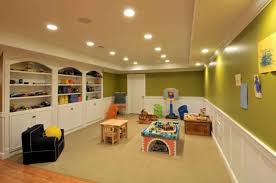 unused basement into beautiful playroom