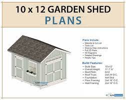 10x12 Garden Shed Plans And Build Guide