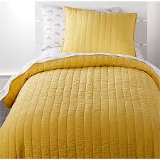 yellow kids bedding crate and barrel
