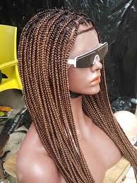 Box braids done at the salon in nigeria| 4c natural hair. Ready To Ship Knotless Box Braids Wig Mary Mix Of Color 30 N 33 Delight Braided Wigs
