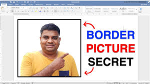 how to put a border around a picture in