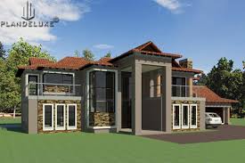 double story 4 bedroom house plan for