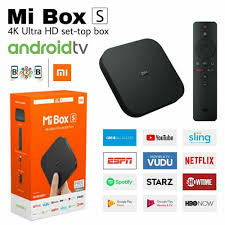 New Xiaomi Mdz 22 Ab Mi Box S 4k Android Tv Box Black