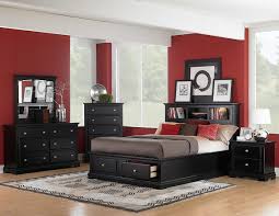 Incredible Red And Black Furniture For Living Room