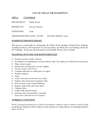 Brilliant Custodian Job Cover Letter Examples About Janitor Cover