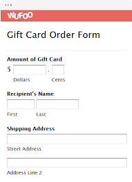 Online Order Form Templates Wufoo