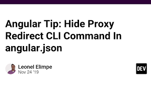 angular tip hide proxy redirect cli