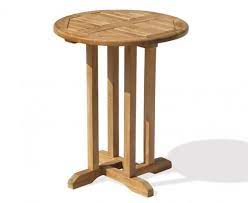 Canfield Teak Small Round Wooden Table