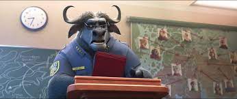 In Zootopia (2016), Chief Bogo wears eyeglasses to read documents. This is  a reference to the fact that buffalo have poor eyesight. Confirmed by the  directors in a Q&A. : r/MovieDetails