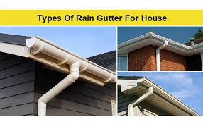 types of rain gutters used in house
