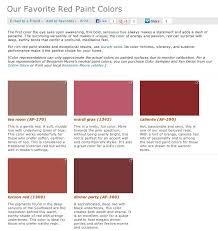 Red Paint Colors From Benjamin Moore