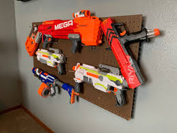 Wilson would've lost his mind. Diy Nerf Gun Wall Tidy Little Tribe