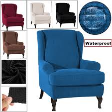 Explore a wide range of the best modern armchair slipcover on aliexpress to find one that suits you! Slipcovers 43 Stretch Wingback Armchair Cover Wing Chair Slipcover Sofa Elastic Home Garden