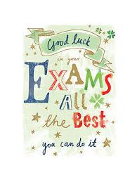 Fear not the exam because it is only a test of our labour; Ling Good Luck In Your Exams Greeting Card At John Lewis Partners