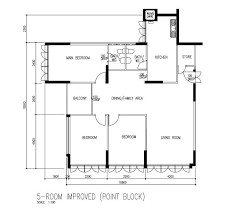 point block 5 room hdb with balcony and