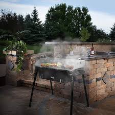 gas fryer griddle stove grill set