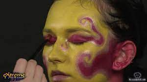 fire queen halloween makeup tutorial