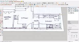 sketch floor plan to 3d in sketchup