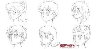 how to draw anime hair beginners