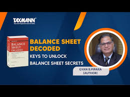 balance sheet decoded by gyan b pipara