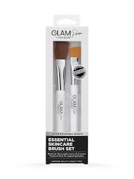 glam pro essential skincare brush set