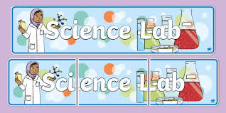 science lab display banner teacher