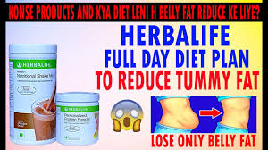 Herbalife Full Day Diet Plan To Lose Tummy Fat Only Xeanco