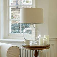 Clifton Clear Glass Table Lamp With